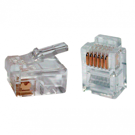 Фотография товара 'ITK CS3-2C3U Разъём RJ12 UTP для кабеля кат.3 6P4C'