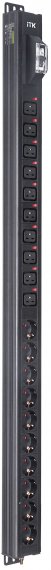 Фотография товара 'ITK BS-PV70-10D-10C19-11 BASE PDU PV1101 24U 1ф 16А 10SCHUKO 10C19'
