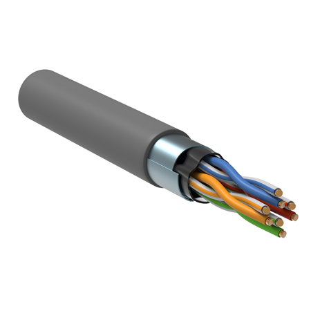Фотография товара 'ITK BC1-C5E04-311-305-R-G Витая пара F/UTP 5E 24AWG 4PR PVC'