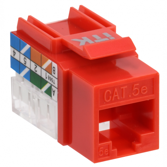 Фотография товара 'ITK CS1-1C5EU-11-04 Модуль Keystone Jack кат.5E UTP 110 IDC 90град'