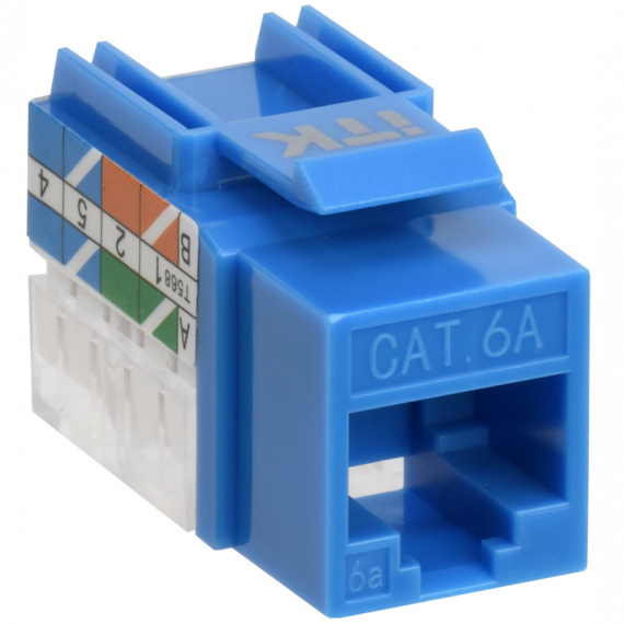 Фотография товара 'ITK CS1-1C6AU-11-03 Модуль Keystone Jack кат.6A UTP 110 IDC 90град'