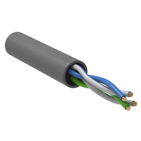 Фотография товара 'ITK BC1-C5E02-111-305-R-G Витая пара U/UTP 5E 24AWG 2PR PVC'