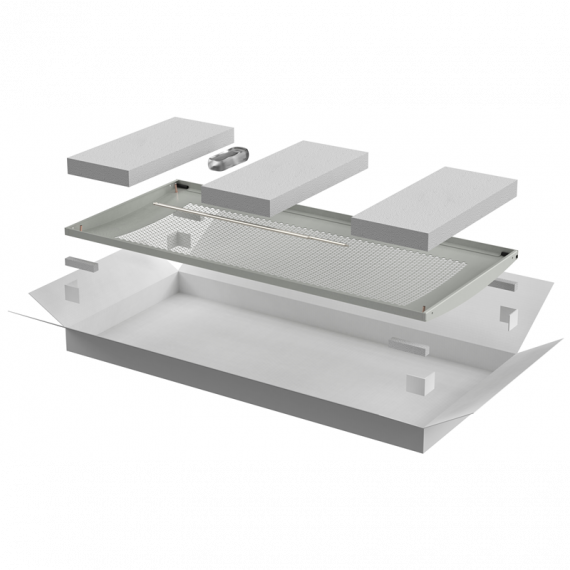 Фотография товара 'ITK LN35-28U8X-DP Дверь перфорированная для шкафа LINEA N 28U 800мм'