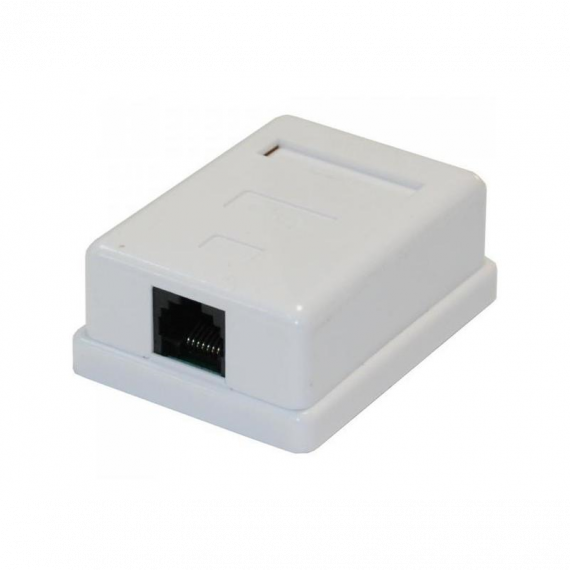 Фотография товара 'ITK CS2-1C5EU-12 Настенная инф. розетка RJ45, кат.5Е UTP, 1-порт'