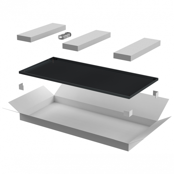 Фотография товара 'ITK LN05-24U8X-DM Дверь металлическая для шкафа LINEA N 24U 800мм'