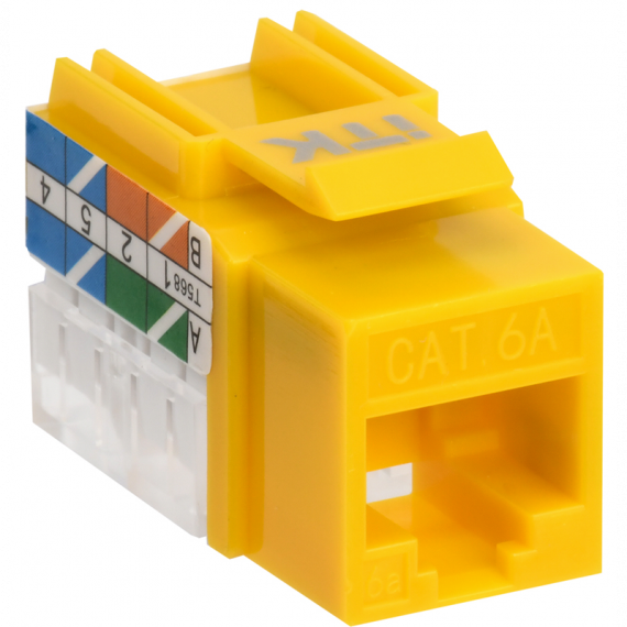 Фотография товара 'ITK CS1-1C6AU-11-05 Модуль Keystone Jack кат.6A UTP 110 IDC 90град'