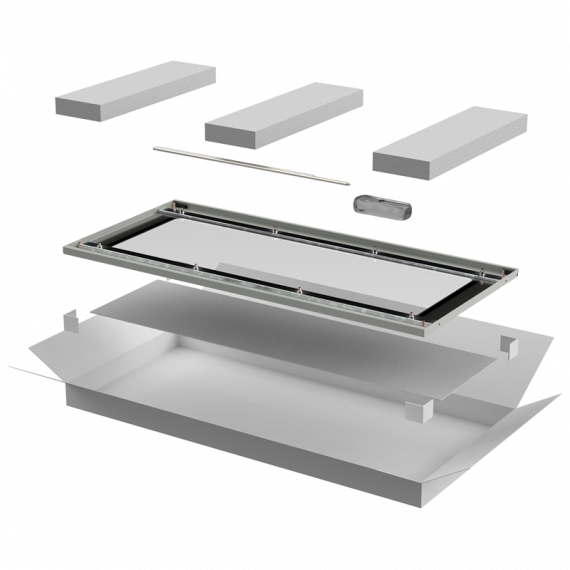 Фотография товара 'ITK LN35-28U8X-DR Дверь стеклянная для шкафа LINEA N 28U 800мм'